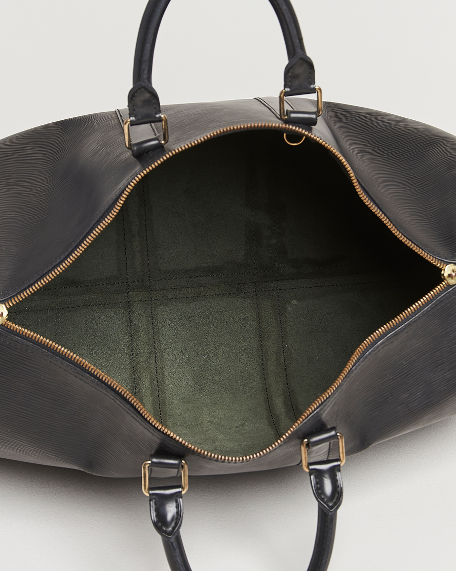 Heren | Louis Vuitton Pre-Owned Keepall 45 Epi Leather Bag Black | Louis Vuitton Pre-Owned | Keepall 45 Epi Leather Bag Black