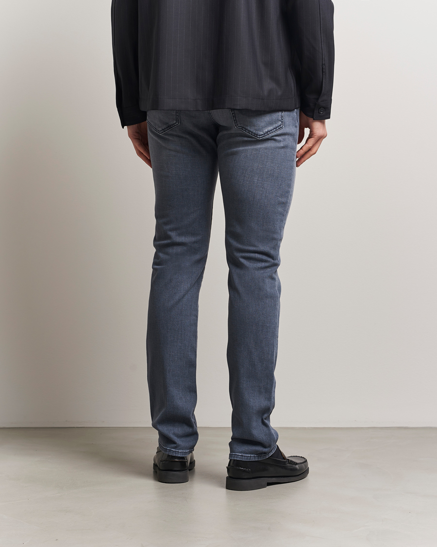 Heren | Jeans | Jacob Cohën | Bard Slim Fit Stretch Jeans Mid Grey