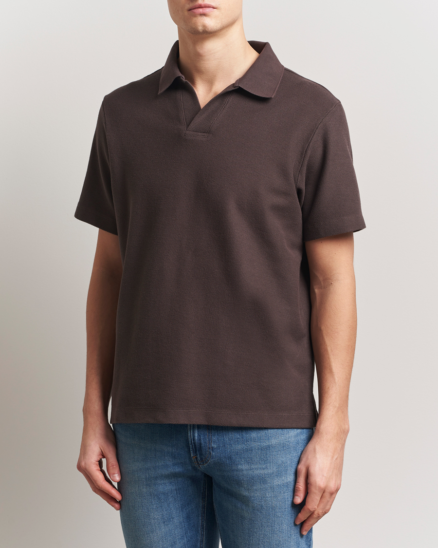 Heren | Polo's | FRAME | Jacquard Polo Brown