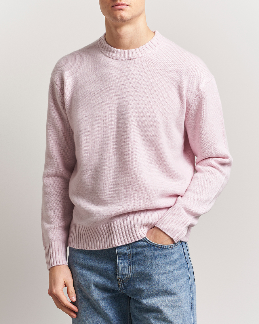 Heren | Truien | FRAME | Cashmere Crewneck Light Pink