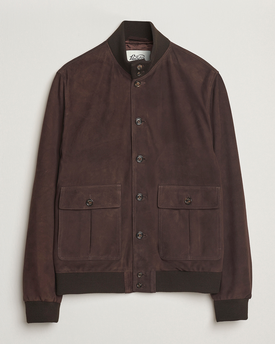 Heren | Jassen | Valstar | Valstarino Suede Jacket Dark Brown