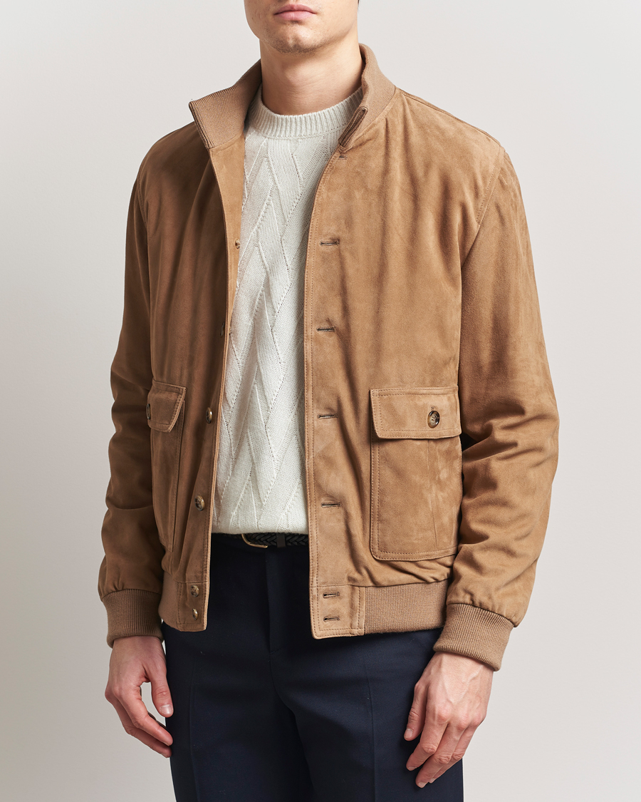 Heren | Jassen | Valstar | Valstarino Suede Jacket Arachide