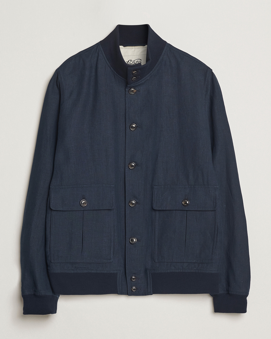 Heren | Jassen | Valstar | Valstarino Linen Jacket Navy