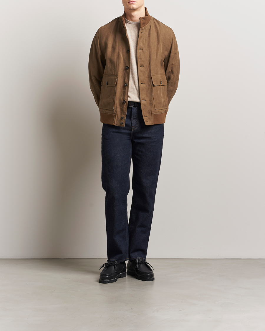 Heren | Jassen | Valstar | Valstarino Linen Jacket Brown