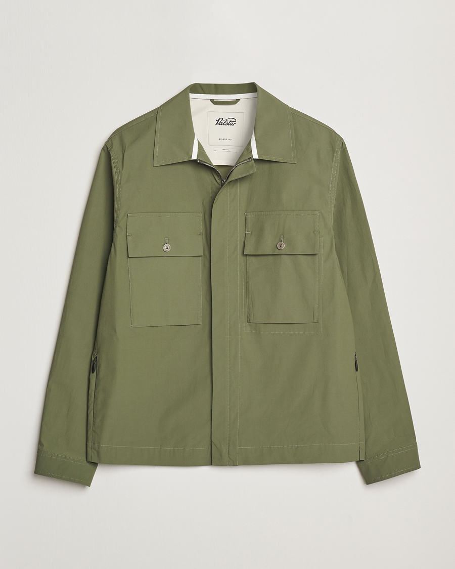 Heren | Jassen | Valstar | Cotton Poplin Shirt Jacket Green