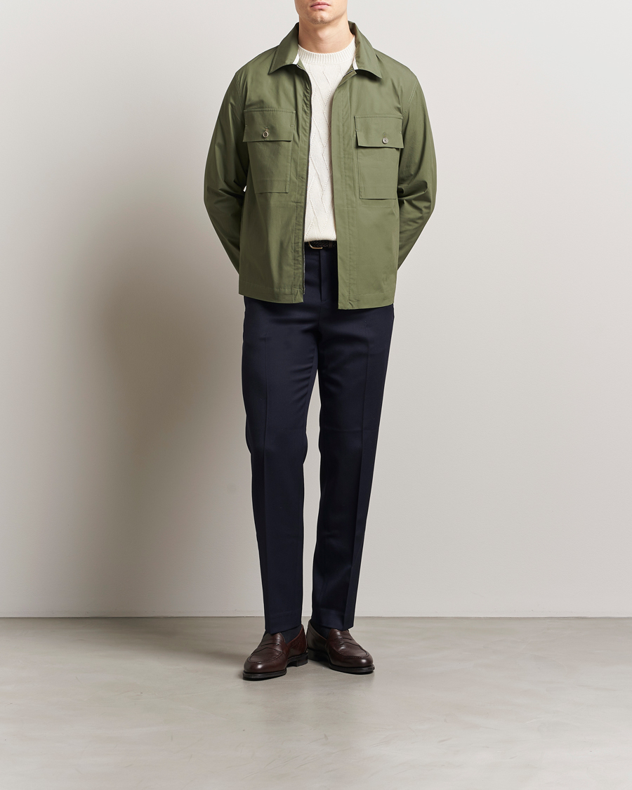 Heren | Jassen | Valstar | Cotton Poplin Shirt Jacket Green