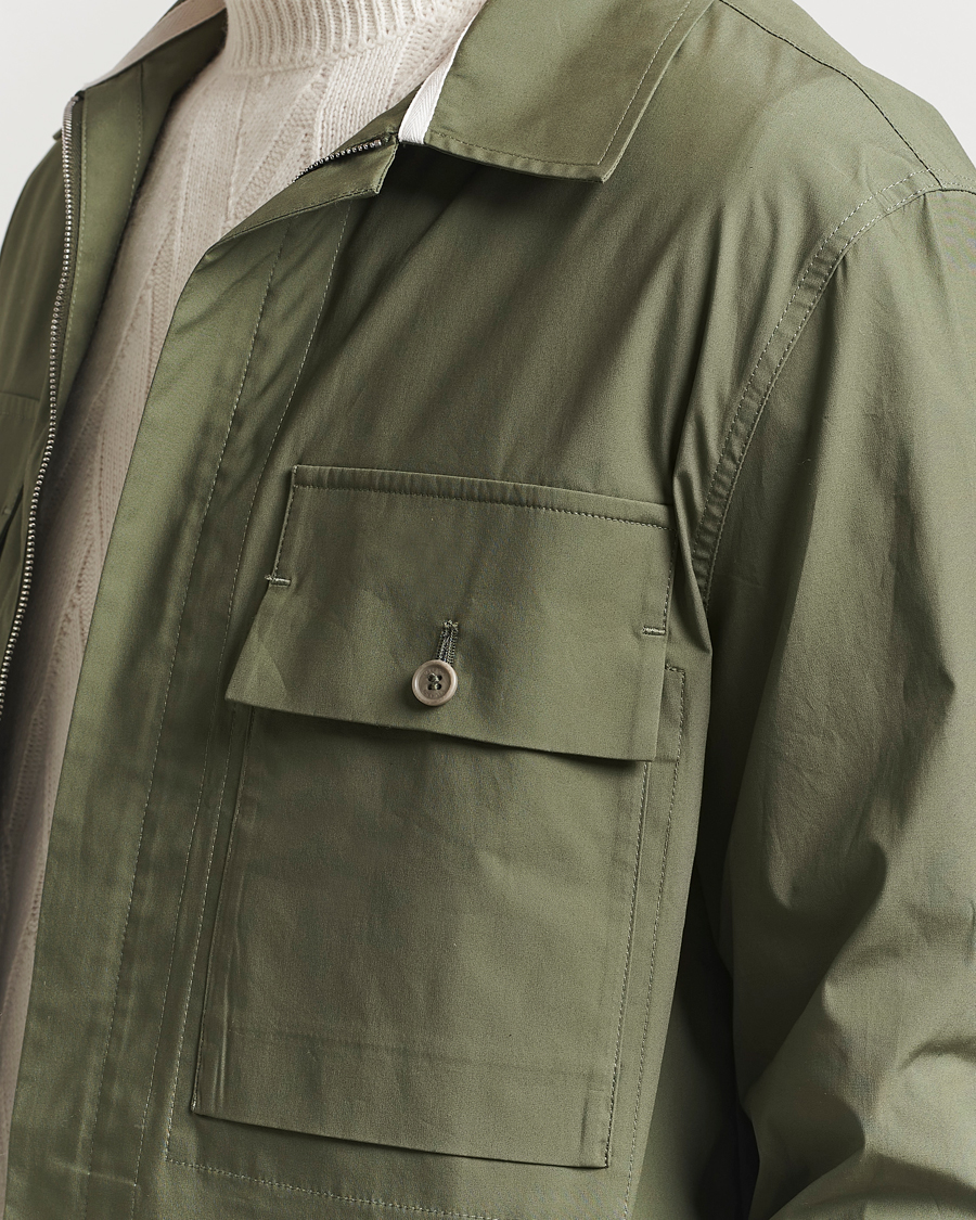 Heren | Jassen | Valstar | Cotton Poplin Shirt Jacket Green