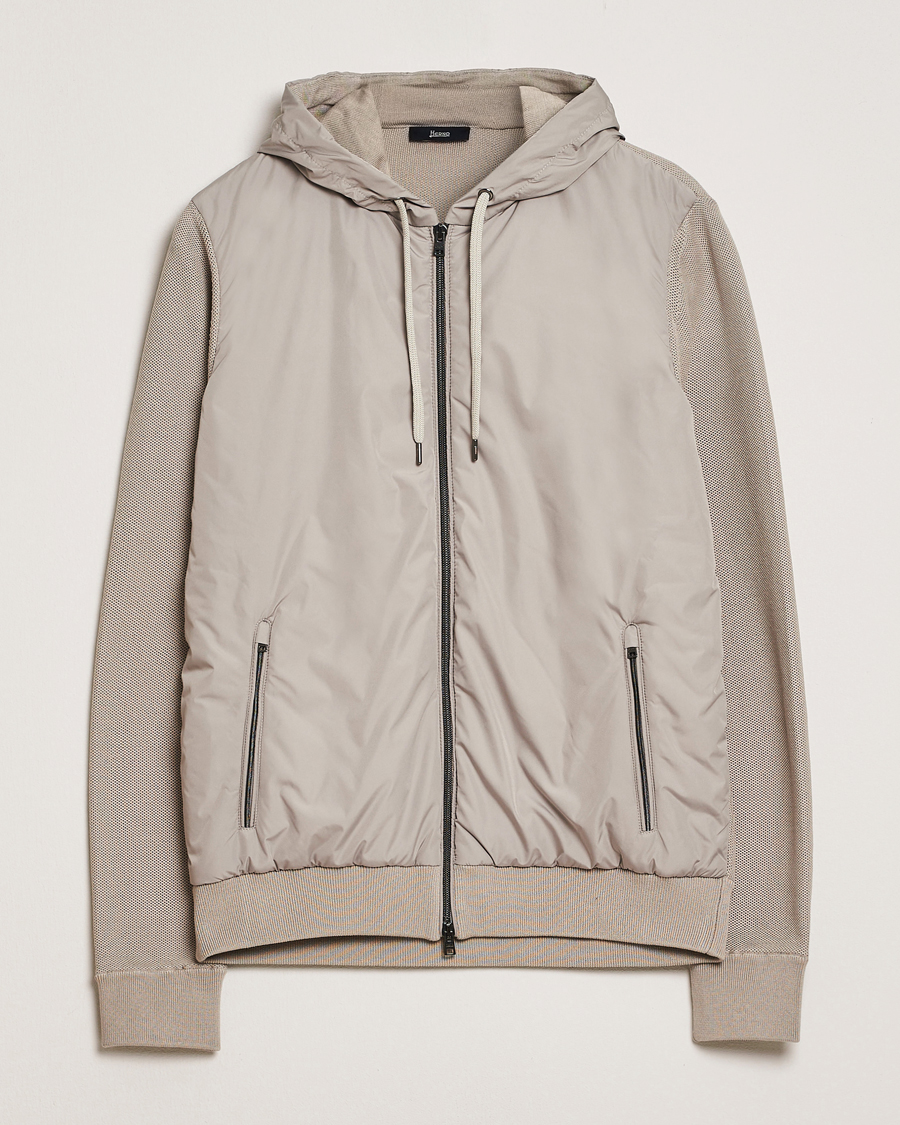 Heren | Jassen | Herno | Hooded Hybrid Jacket Beige
