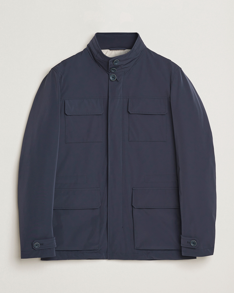 Heren | Jassen | Herno | Soft Nylon Field Jacket Navy