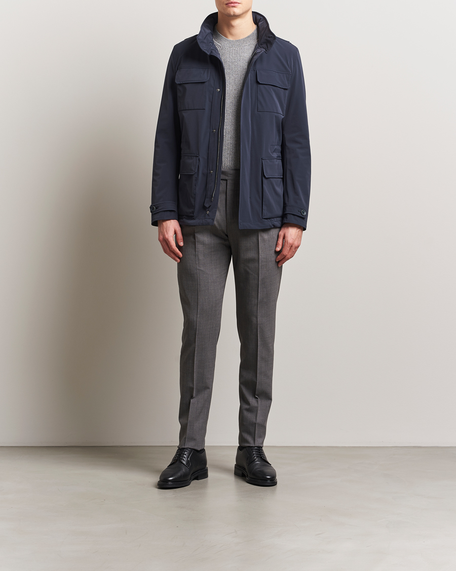 Heren | Jassen | Herno | Soft Nylon Field Jacket Navy