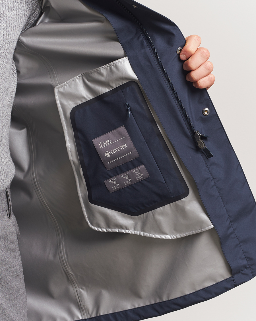 Heren | Jassen | Herno | Gore-Tex Coat Navy