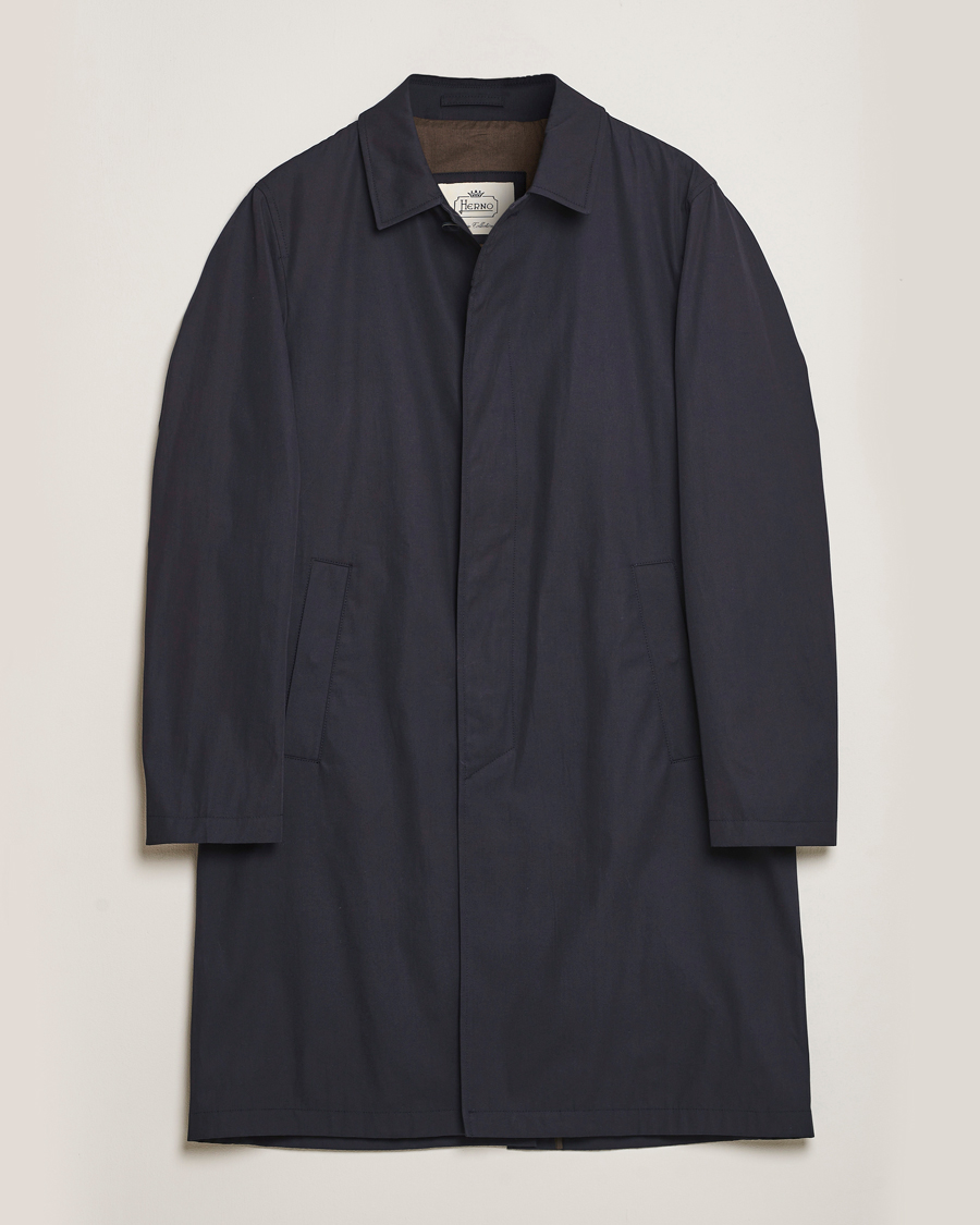 Heren | Jassen | Herno | Cotton Car Coat Navy