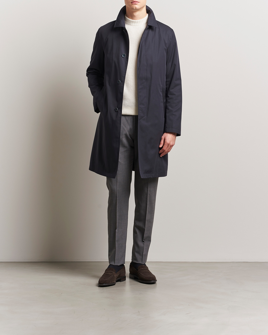 Heren | Jassen | Herno | Cotton Car Coat Navy