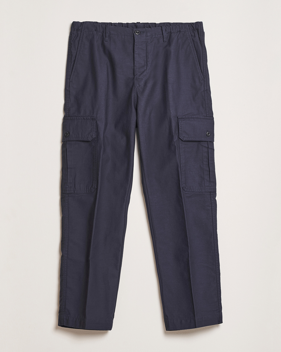 Heren | Broeken | Incotex | Regular Fit Cargo Pants Navy