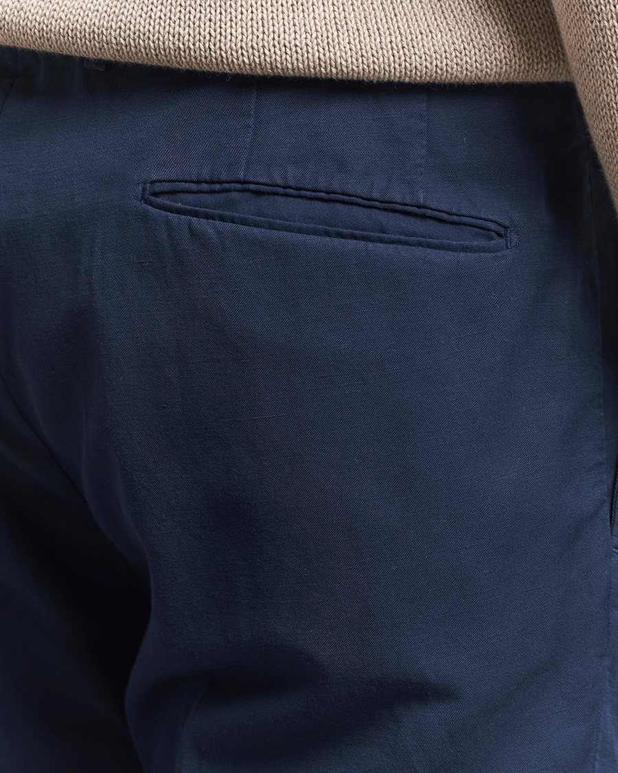 Heren | Broeken | Incotex | Slim Fit Chinolino Trousers Navy
