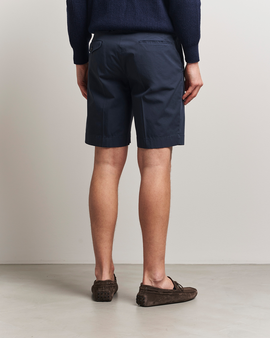 Heren | Korte broek | Incotex | Cotton Comfort Shorts Navy