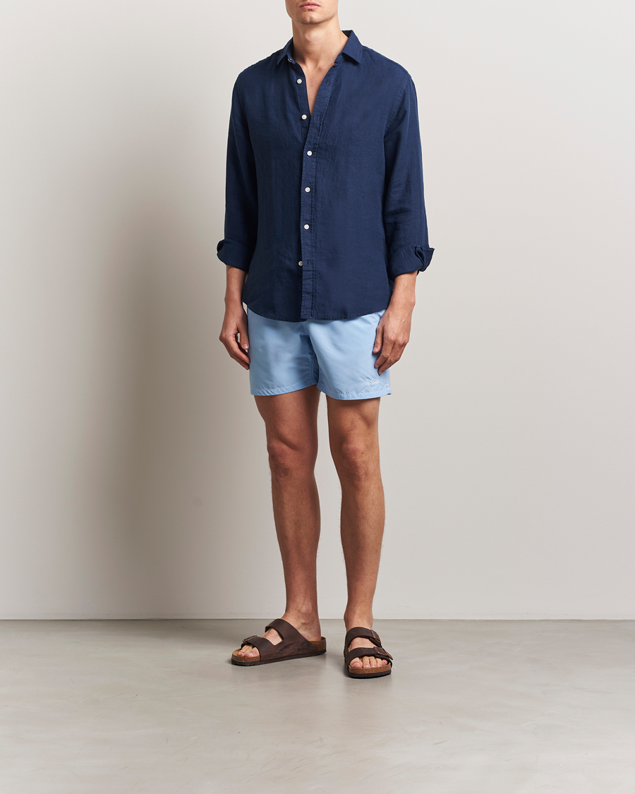 Heren | Zwembroek | MC2 Saint Barth | Nylon Swim Shorts Sky Blue