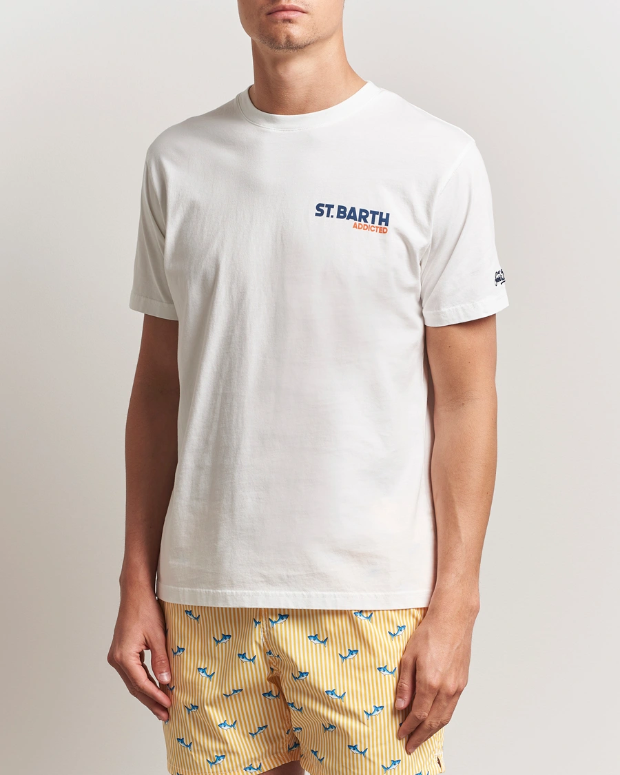 Heren | T-shirts | MC2 Saint Barth | Printed Cotton T-Shirt St Barth Addicted