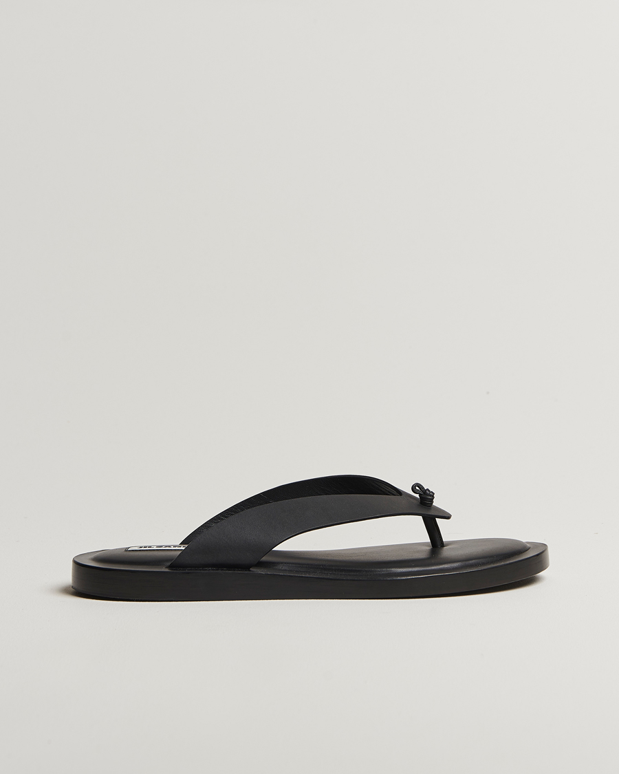 Heren | Jil Sander Leather Sandals Black | Jil Sander | Leather Sandals Black