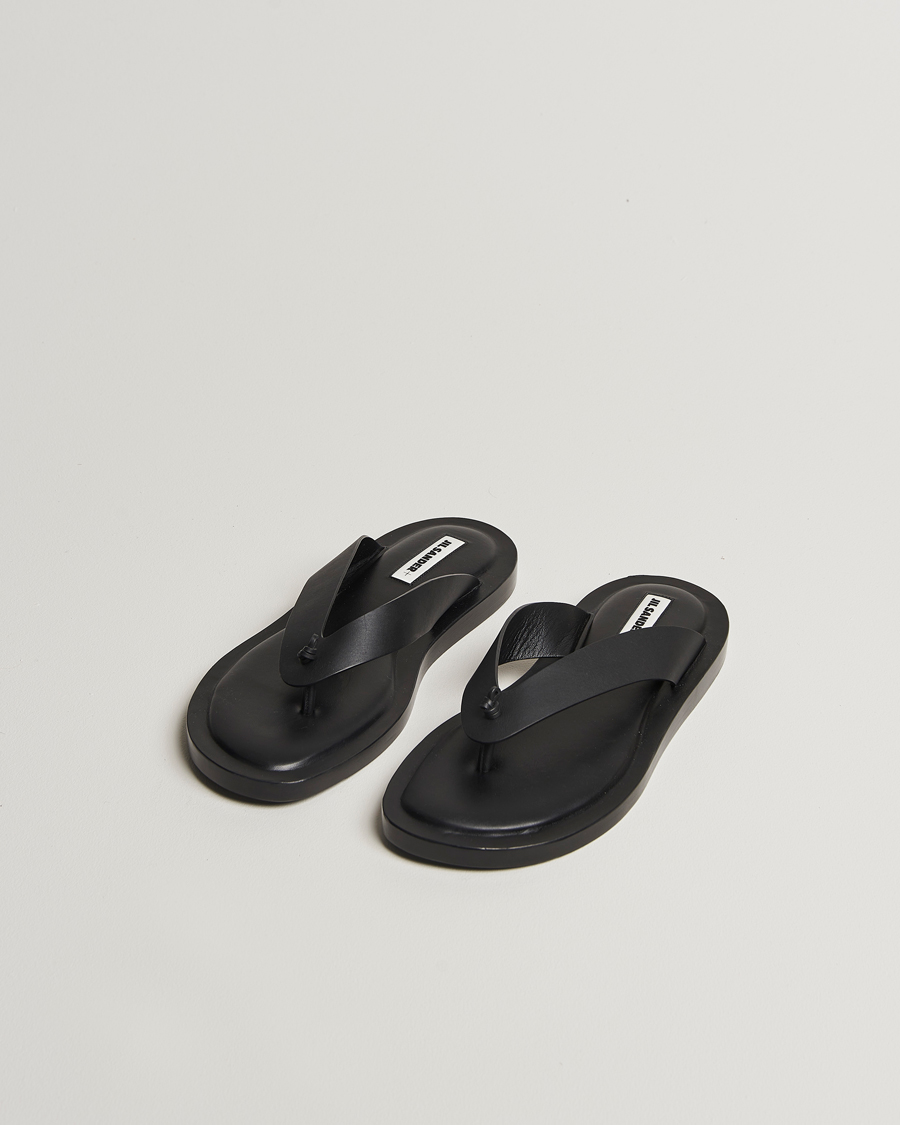 Heren | Jil Sander Leather Sandals Black | Jil Sander | Leather Sandals Black