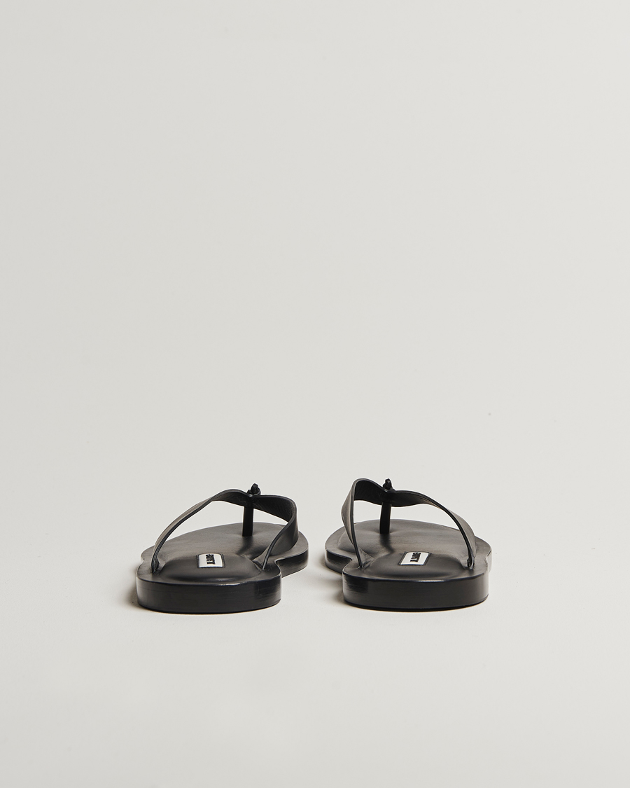 Heren | Jil Sander Leather Sandals Black | Jil Sander | Leather Sandals Black