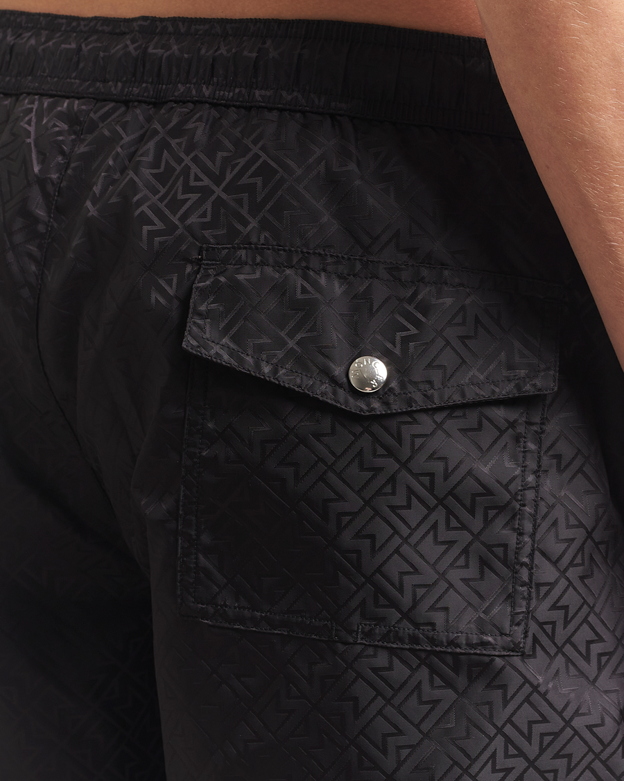 Heren | Zwembroek | Moncler | Monogram Swim Shorts Black