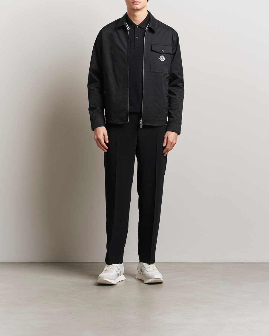 Heren | Overhemden | Moncler | Zip Overshirt Black