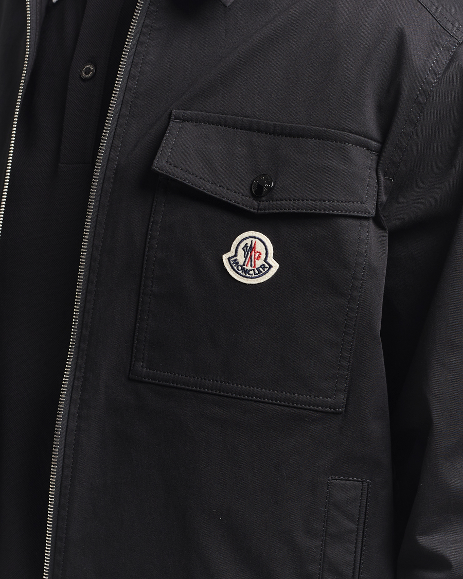 Heren | Overhemden | Moncler | Zip Overshirt Black