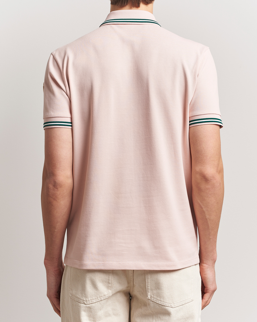 Heren | Polo's | Moncler | Contrast Rib Polo Pink