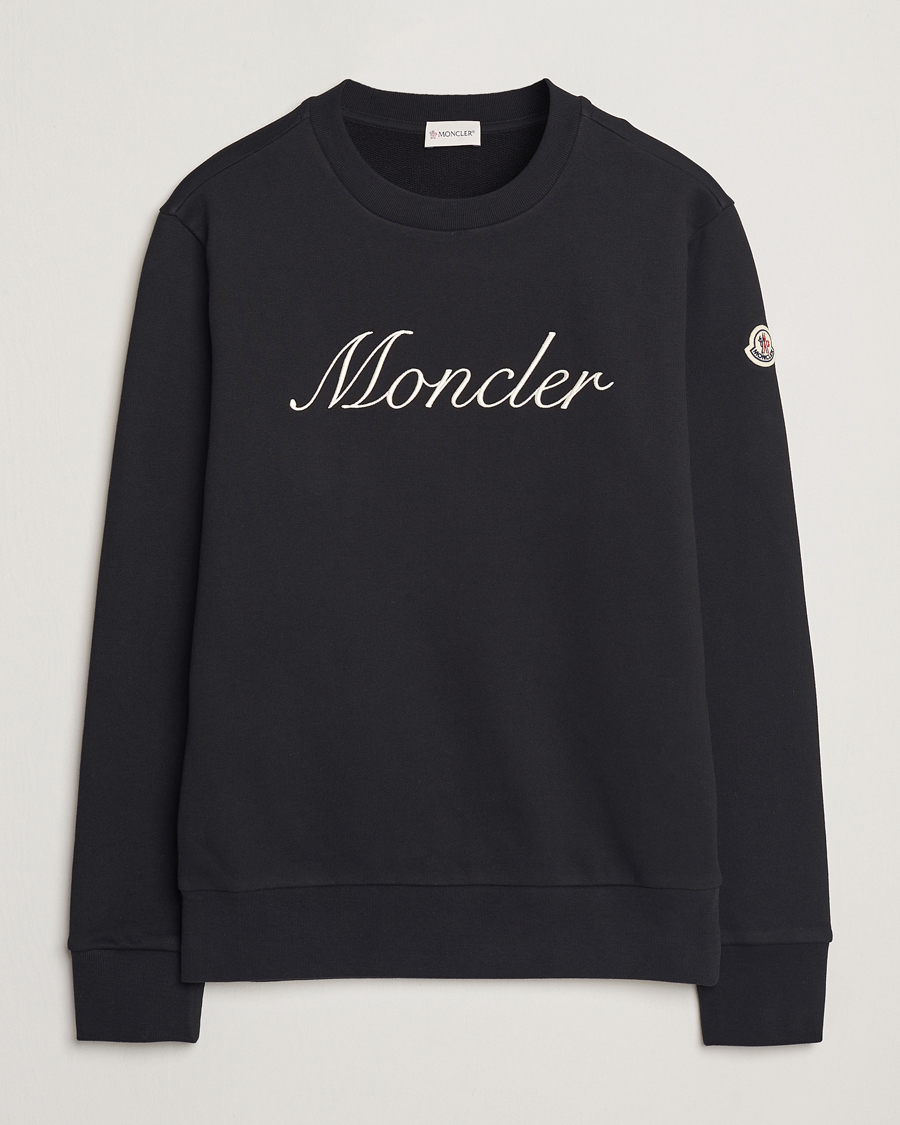 Heren | Truien | Moncler | Lettering Sweatshirt Black
