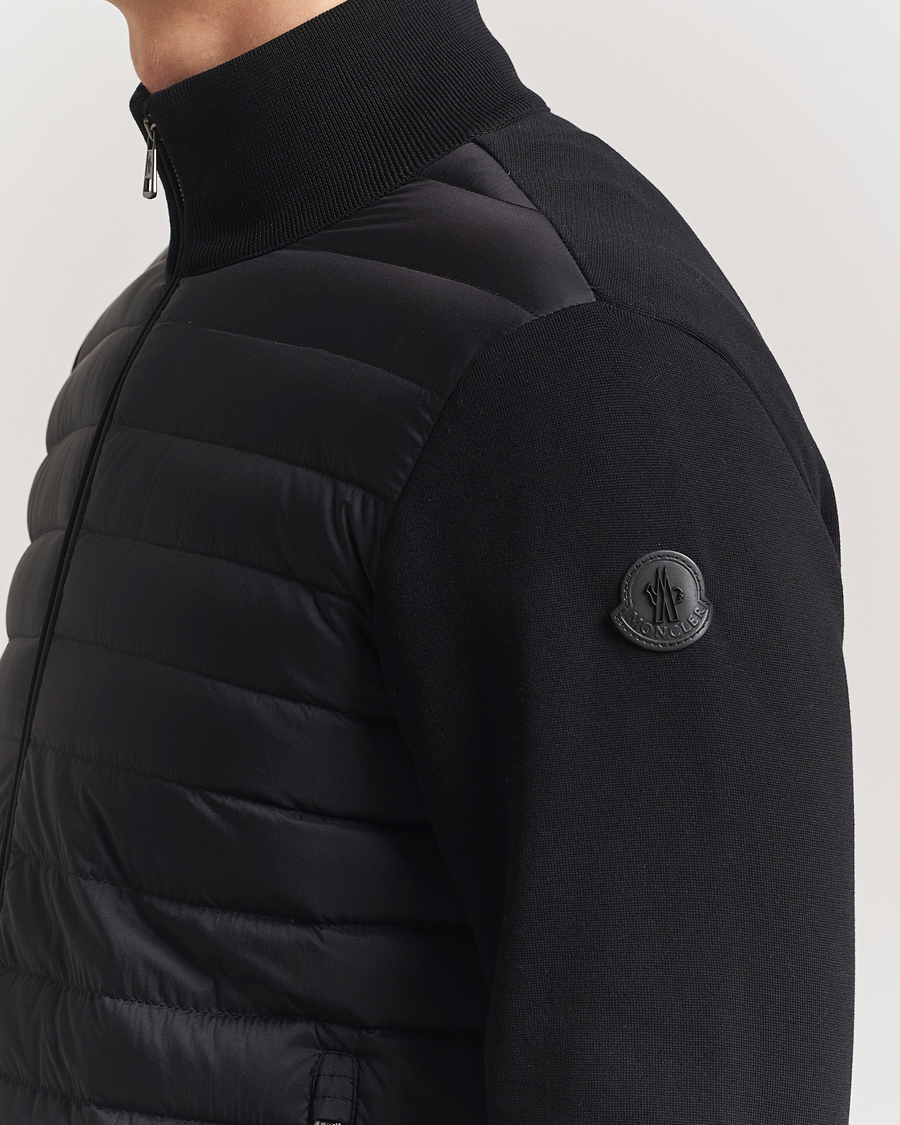 Heren | Truien | Moncler | Hybrid Zip Cardigan Black