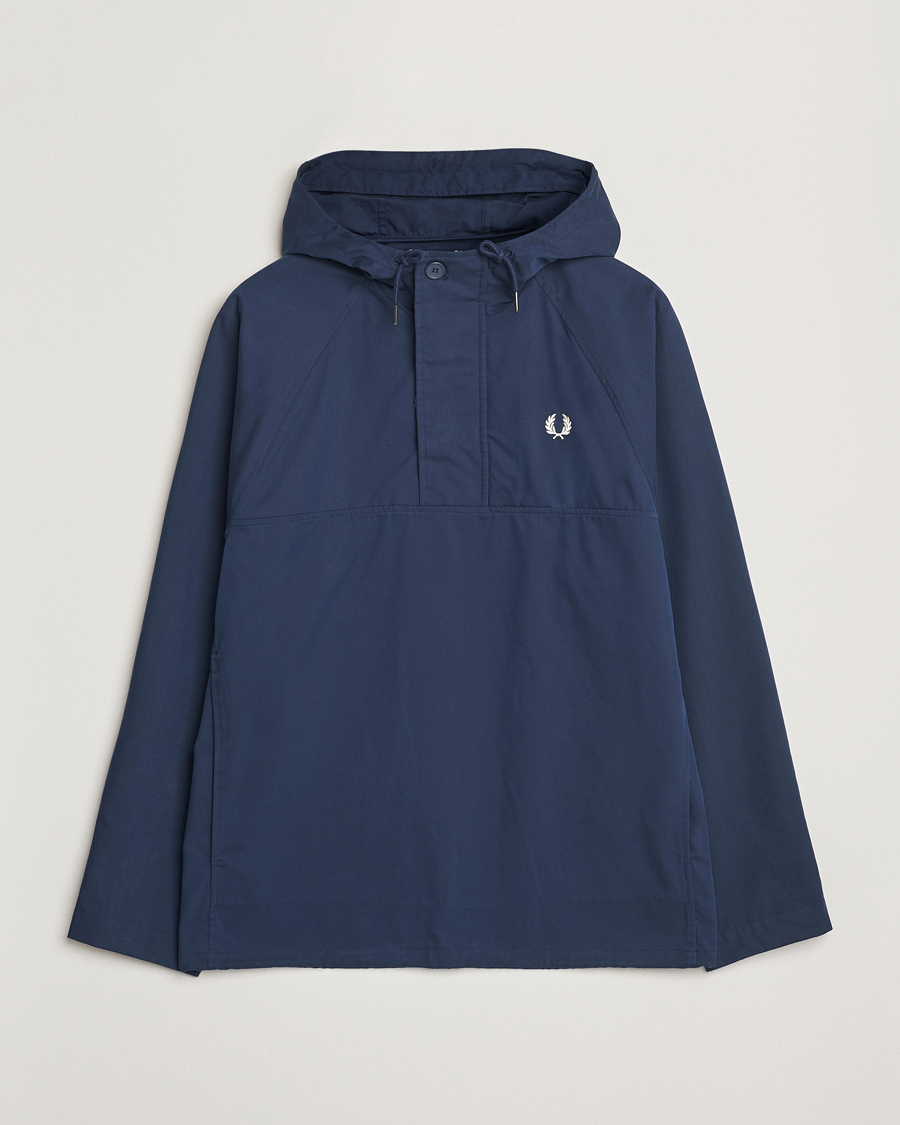 Heren | Jassen | Fred Perry | Smock Hooded Anorak Tennis Blue