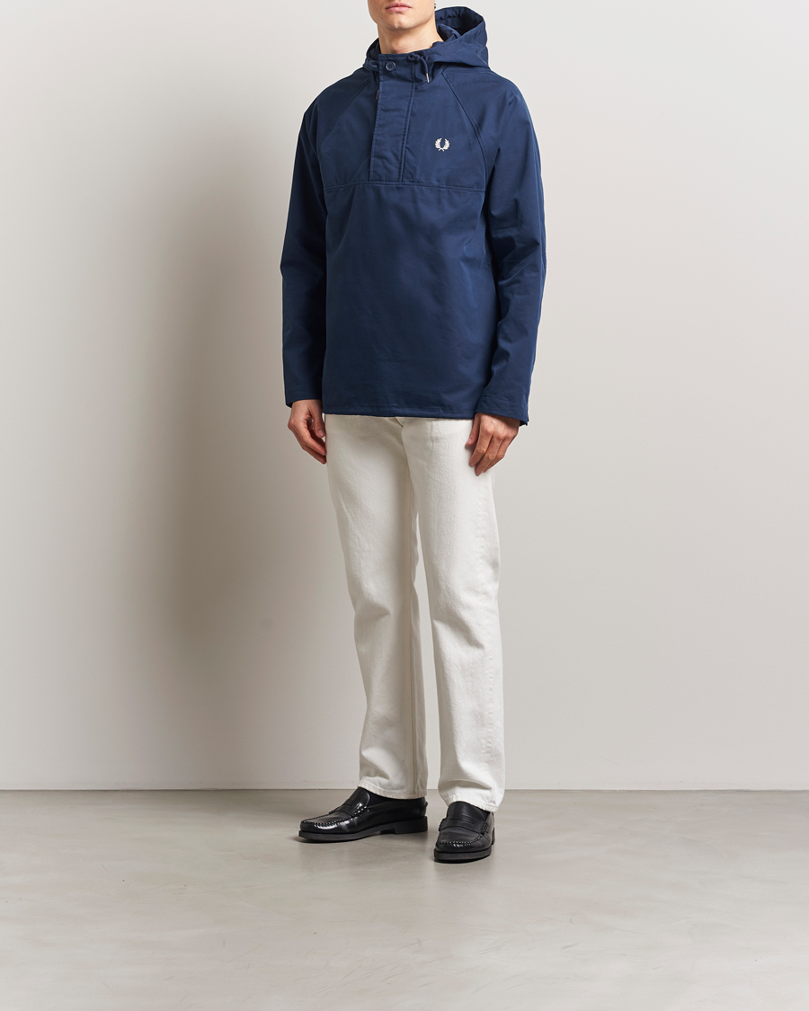Heren | Jassen | Fred Perry | Smock Hooded Anorak Tennis Blue
