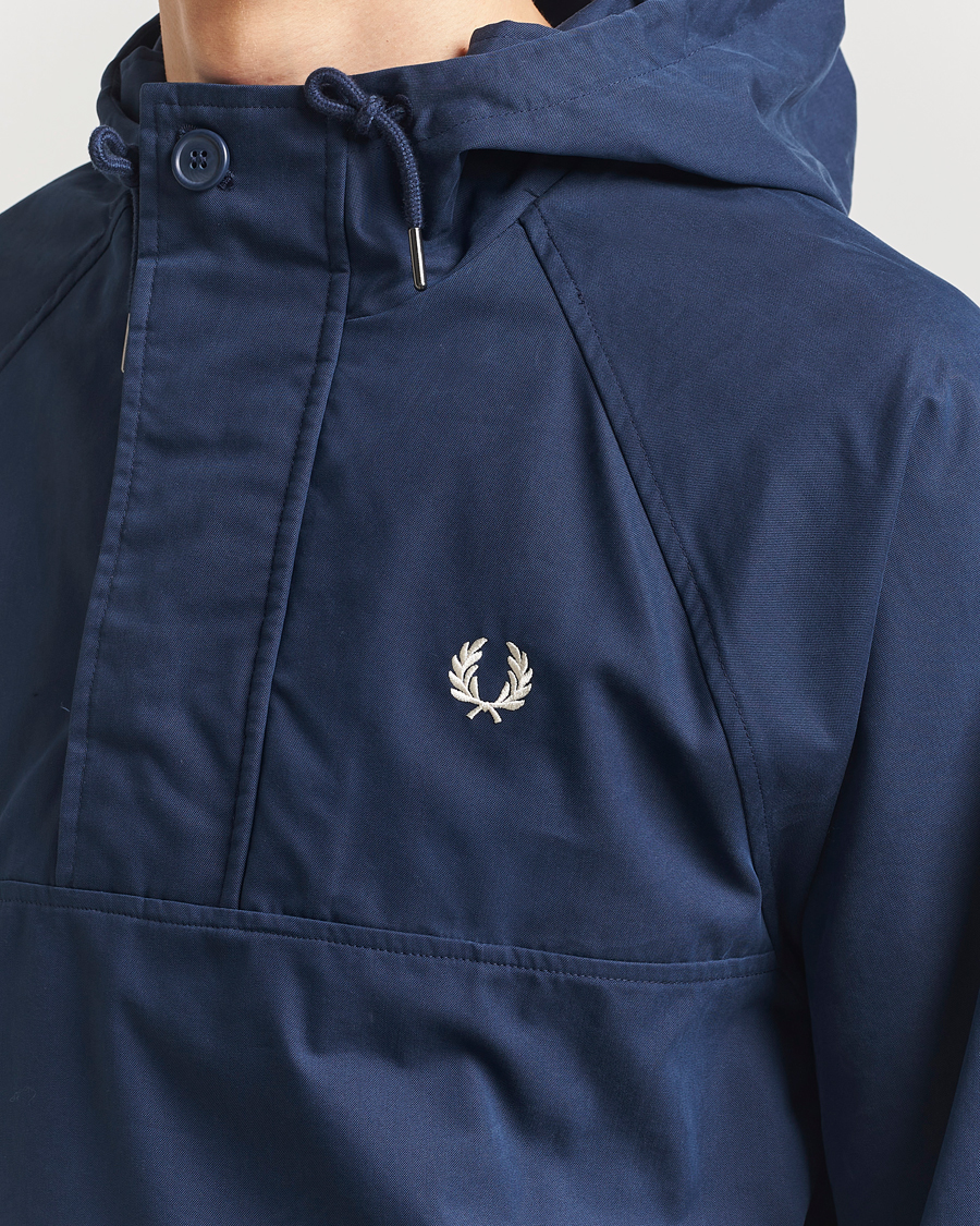 Heren | Jassen | Fred Perry | Smock Hooded Anorak Tennis Blue