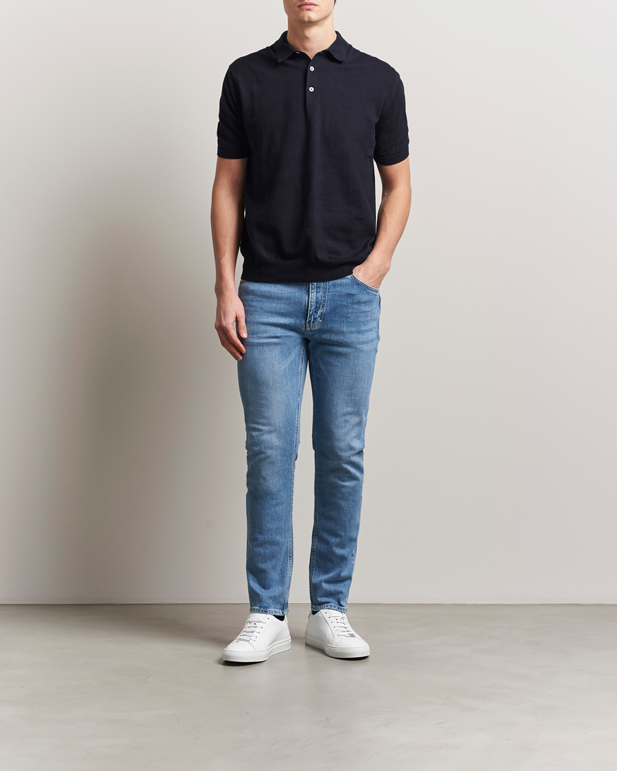 Heren | Jeans | J.Lindeberg | Jax Light Wash Slim Jeans Light Blue