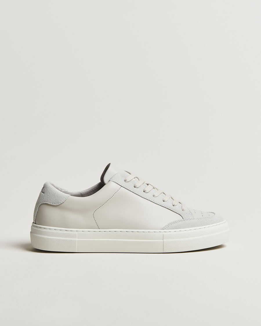 Heren | Sneakers | J.Lindeberg | Art Signature Leather Sneaker Light Grey
