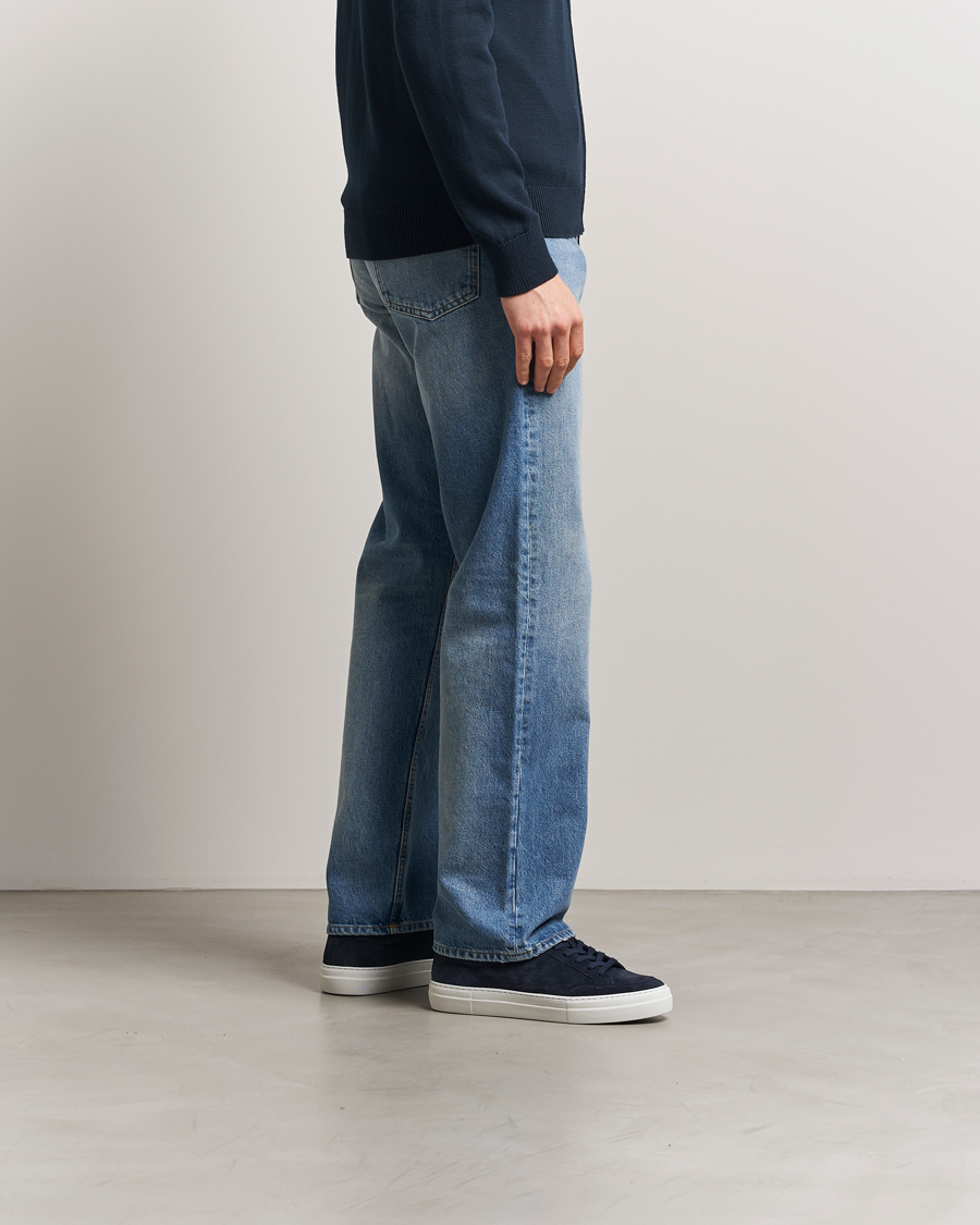 Heren | Sneakers | J.Lindeberg | Art Signature Suede Sneaker Navy