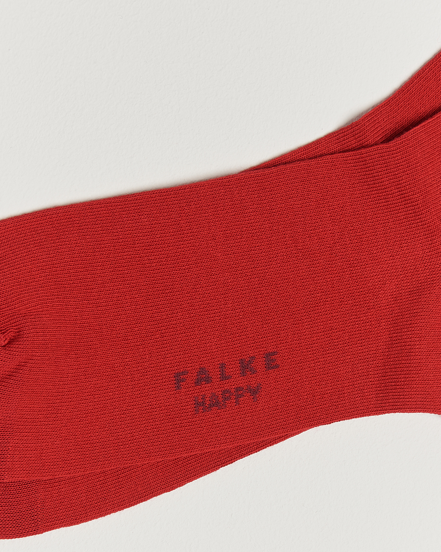 Heren | Ondergoed | Falke | Happy 2-Pack Cotton Socks Scarlet