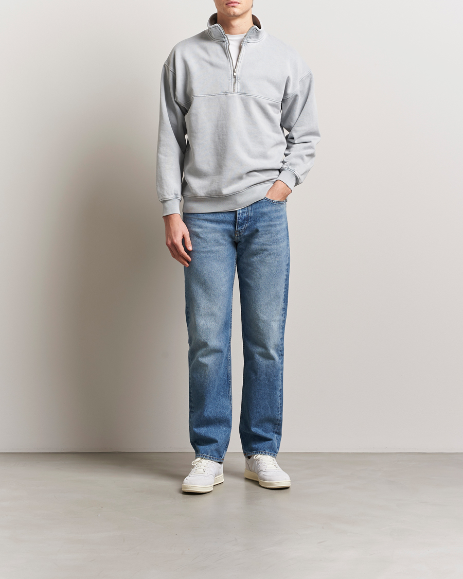 Heren | Truien | Colorful Standard | Classic Organic Half-Zip Faded Grey