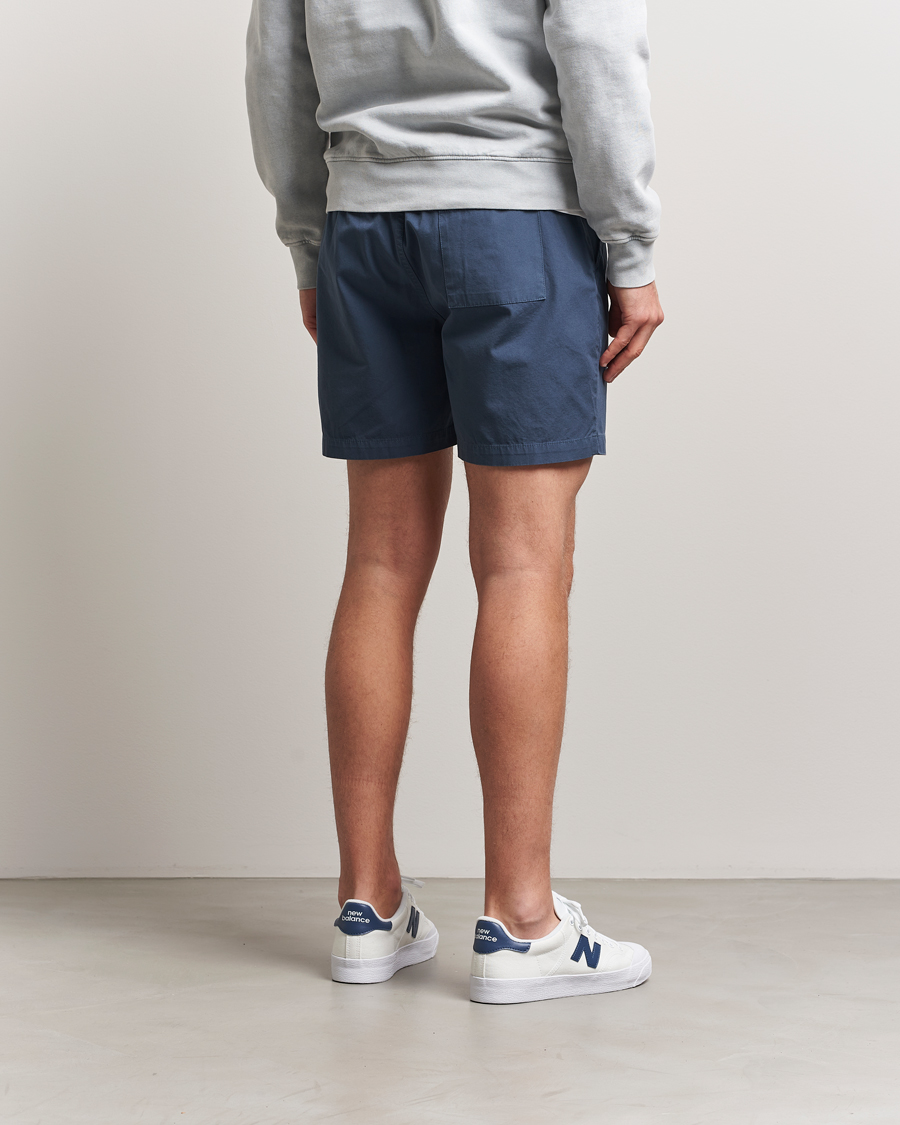 Heren | Korte broek | Colorful Standard | Classic Organic Twill Drawstring Shorts Petrol Blue