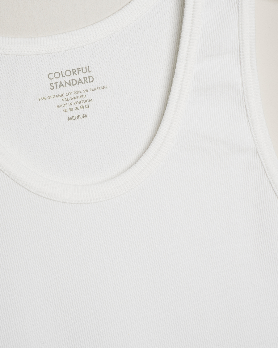 Heren | T-shirts | Colorful Standard | Organic Rib Tank Top Optical White