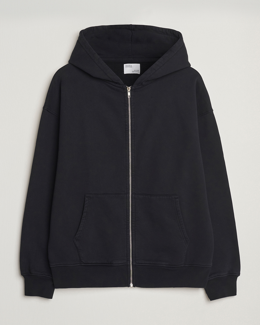 Heren | Truien | Colorful Standard | Classic Organic Full Zip Hoodie Deep Black