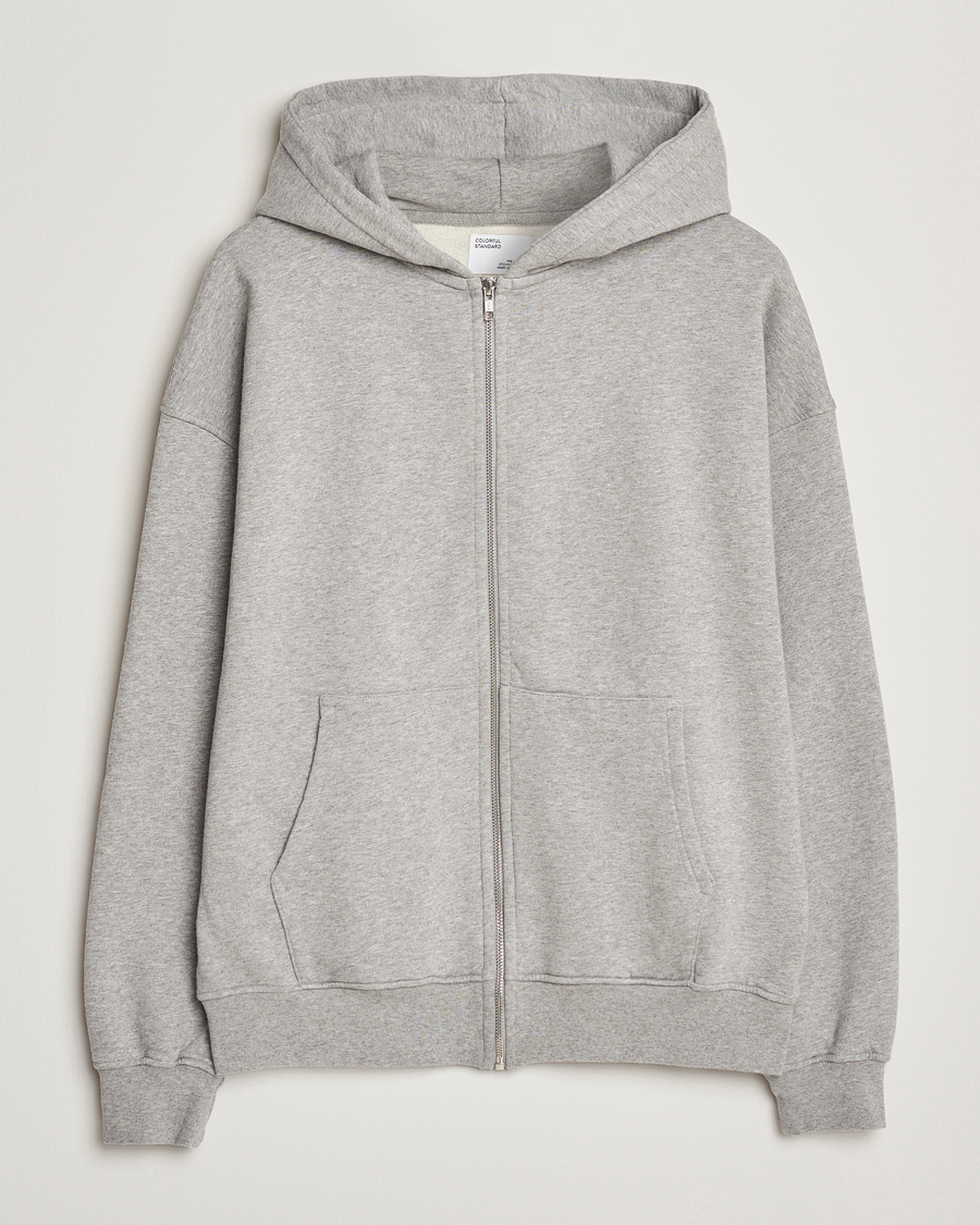 Heren | Truien | Colorful Standard | Classic Organic Full Zip Hoodie Heather Grey