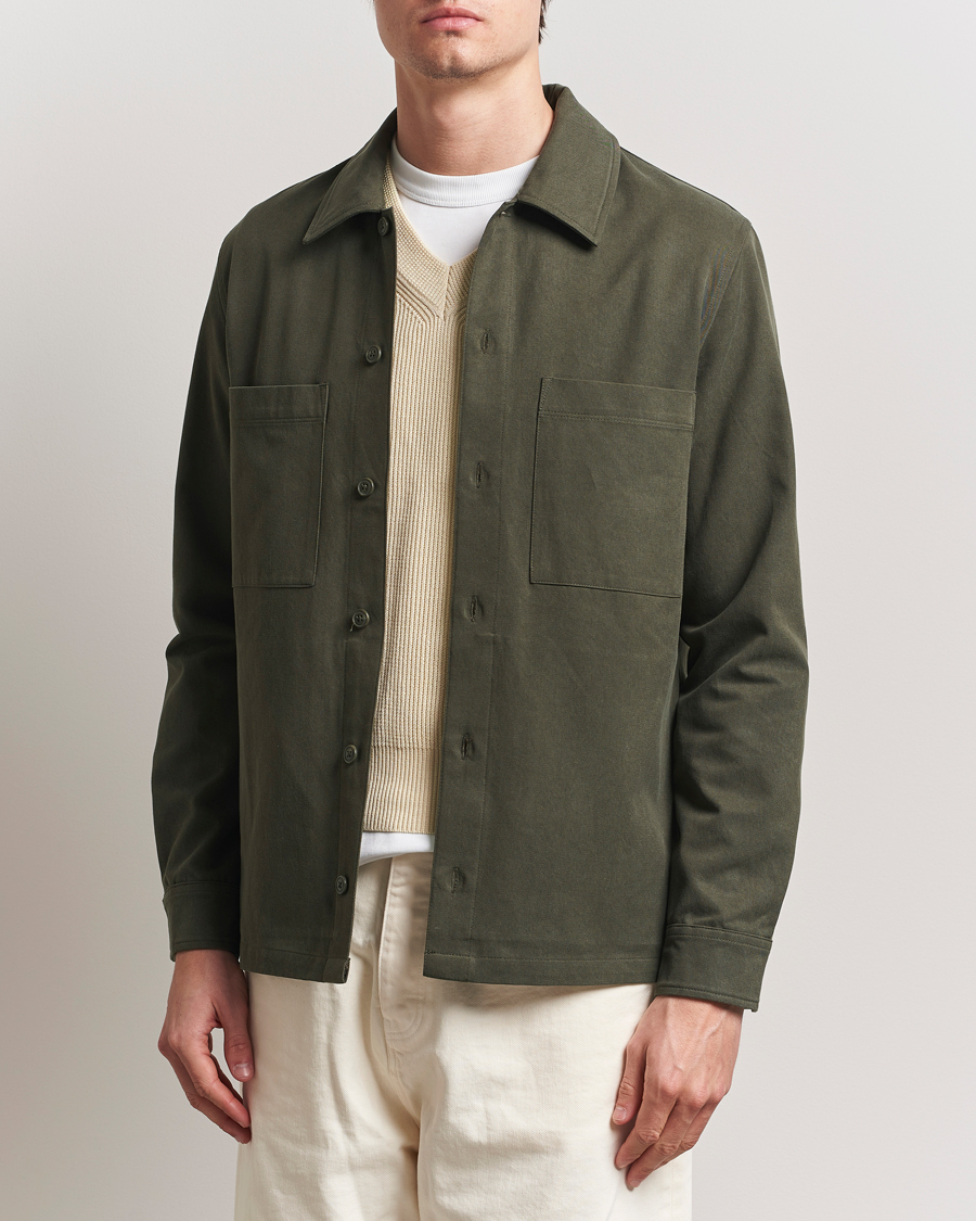 Heren | Overhemden | Samsøe Samsøe | Sataka Overshirt Forest Night