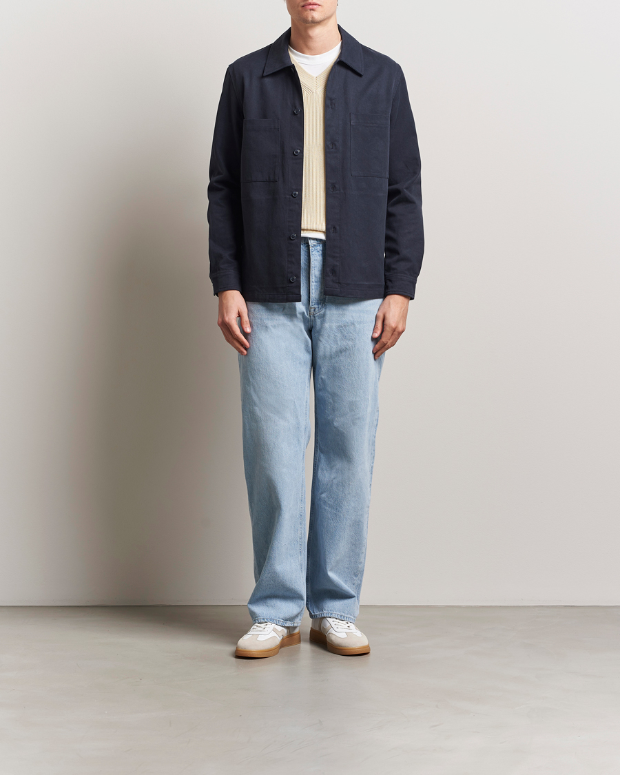 Heren | Overhemden | Samsøe Samsøe | Sataka Overshirt Salute Blue