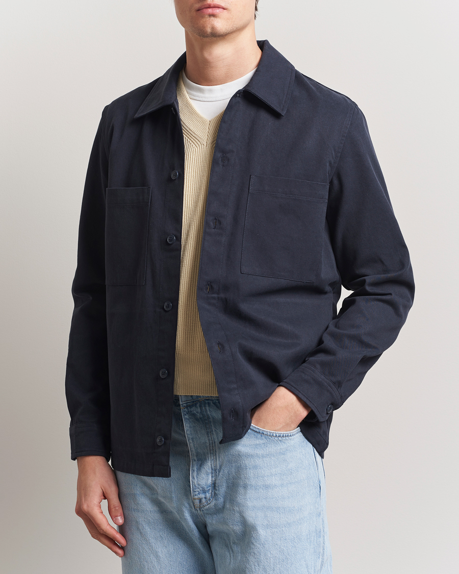 Heren | Overhemden | Samsøe Samsøe | Sataka Overshirt Salute Blue
