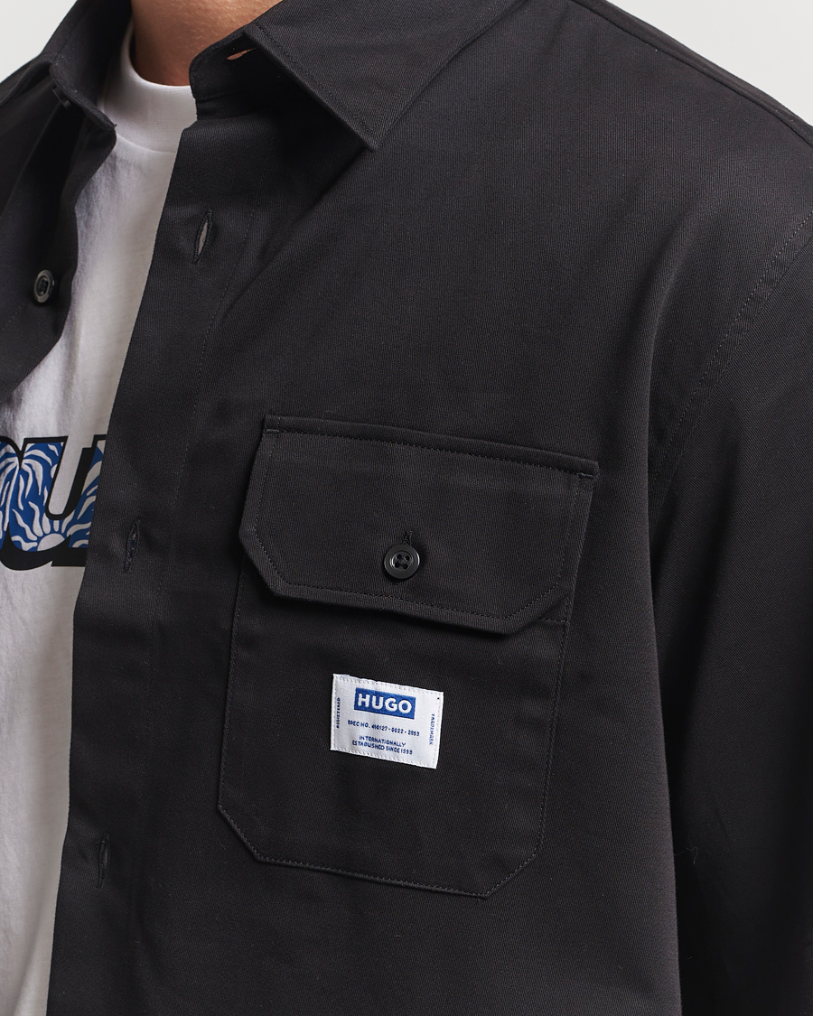 Heren | Overhemden | HUGO | Ekyno Workwear Short Sleeve Shirt Black