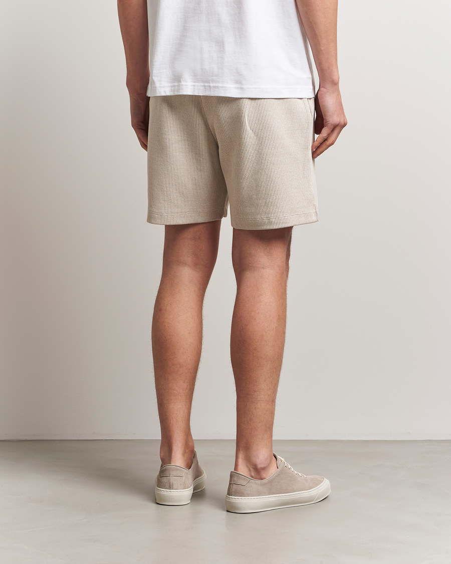 Heren | Korte broek | HUGO | Nuwfallo Waffle Sweatshorts Open White