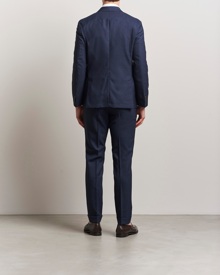 Heren | Pakken | BOSS BLACK | Huge Wool Double Breasted Suit Navy