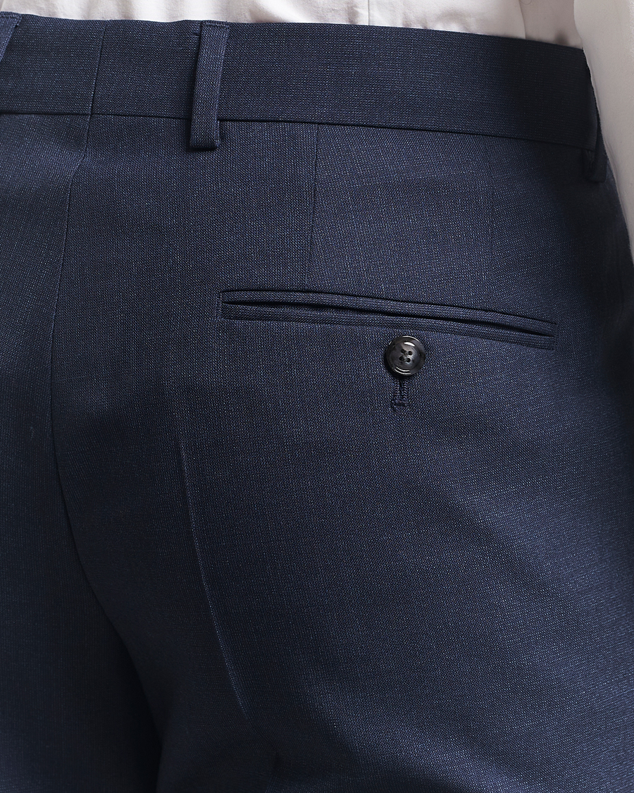 Heren | Pakken | BOSS BLACK | Huge Wool Double Breasted Suit Navy